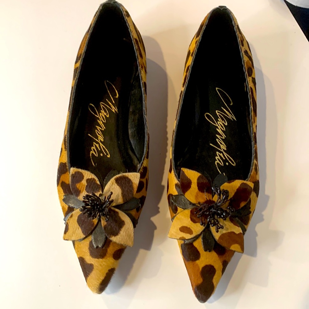 Women Magnolia pony hair flat shoes
